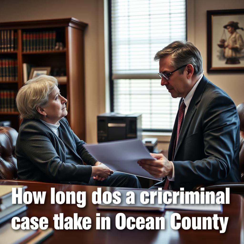 How long does a criminal case take in Ocean County