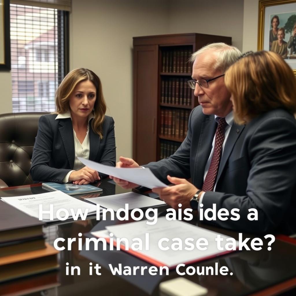 How long does a criminal case take in Warren County