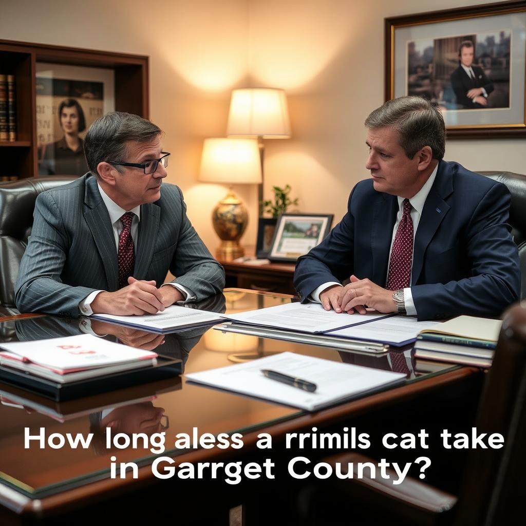 How long does a criminal case take in Garrett County